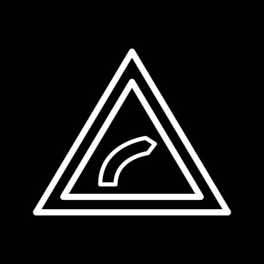 İllüstrasyon Sağ büküm Simgesi