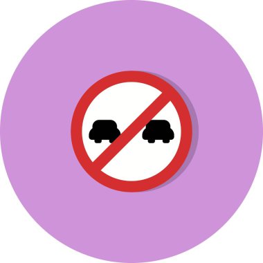 İllüstrasyon Sollama yasak Simge