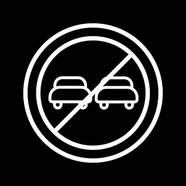 İllüstrasyon Sollama yasak Simge