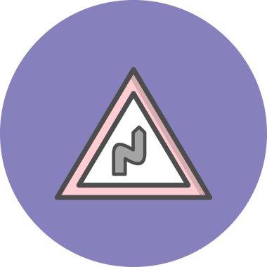 İllüstrasyon Sağ Simgeye Çift büküm