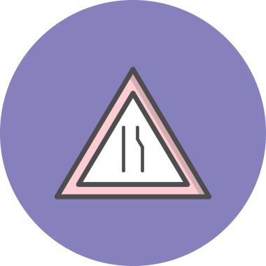 İllüstrasyon Çift Carriageway Ileri Simgesi