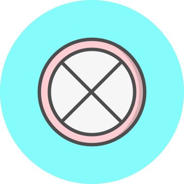 İllüstrasyon Yol Kapalı Simge