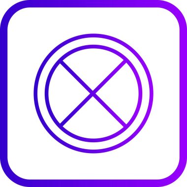 İllüstrasyon Yol Kapalı Simge