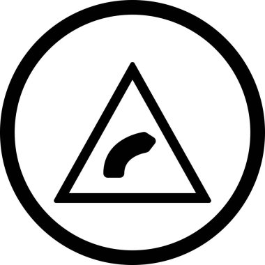 İllüstrasyon Sağ büküm Simgesi