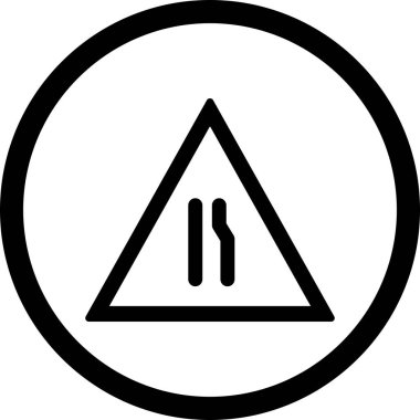 İllüstrasyon Çift Carriageway Ileri Simgesi