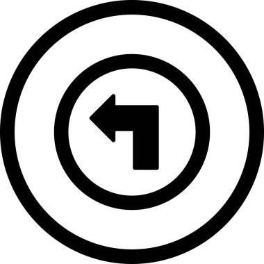 İllüstrasyon Sola Dön Simgesi