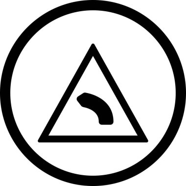 İllüstrasyon Sol büküm Simgesi