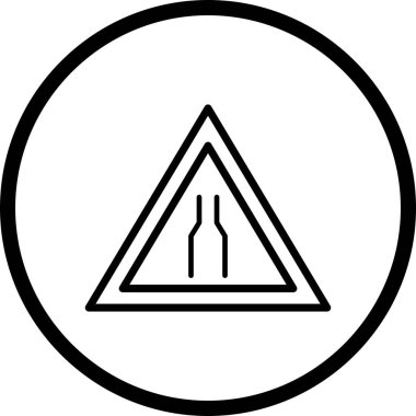 İllüstrasyon Carriageway dar Simgesi