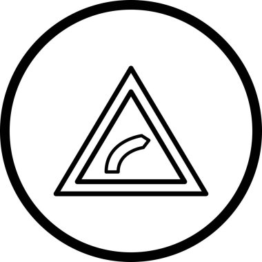 İllüstrasyon Sağ büküm Simgesi