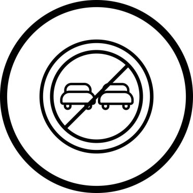 İllüstrasyon Sollama yasak Simge