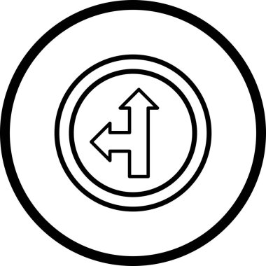 Resim Düz veya Sola Git Simgesi