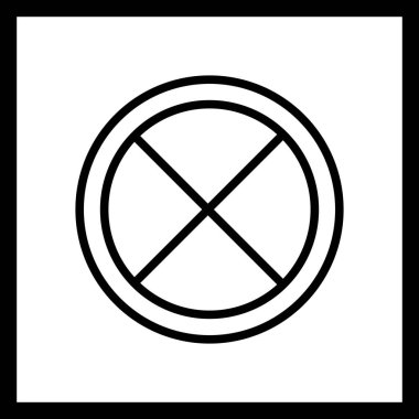 İllüstrasyon Yol Kapalı Simge