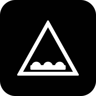 İllüstrasyon Un-even yol Simgesi