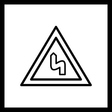 İllüstrasyon Sol Simgeye Çift büküm