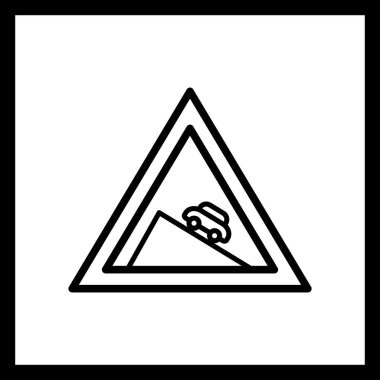 İllüstrasyon Tehlikeli iniş Simgesi