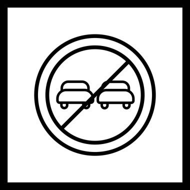 İllüstrasyon Sollama yasak Simge