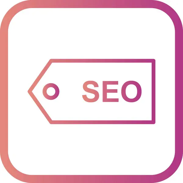 Иллюстрация SEO Tag Icon — стоковое фото