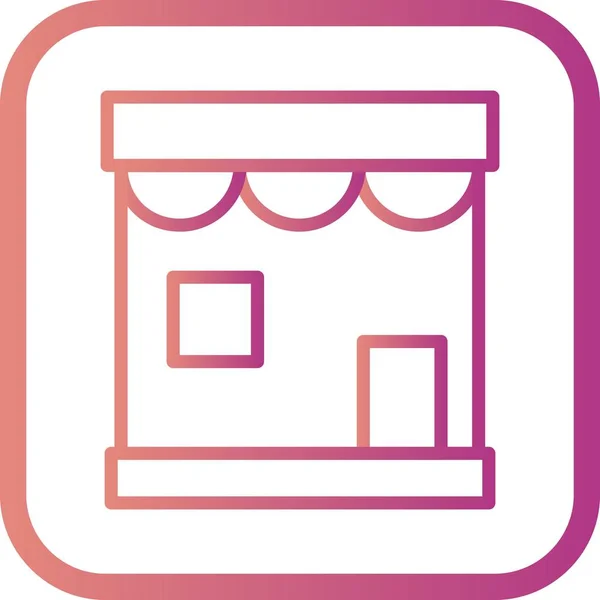 Illustration Shop-Ikone — Stockfoto