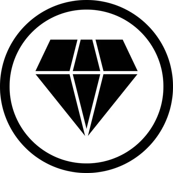 Ilustração Diamond Icon — Fotografia de Stock