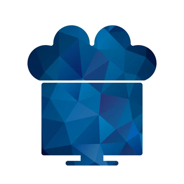 Afbeelding verbonden met Cloud-pictogram — Stockfoto