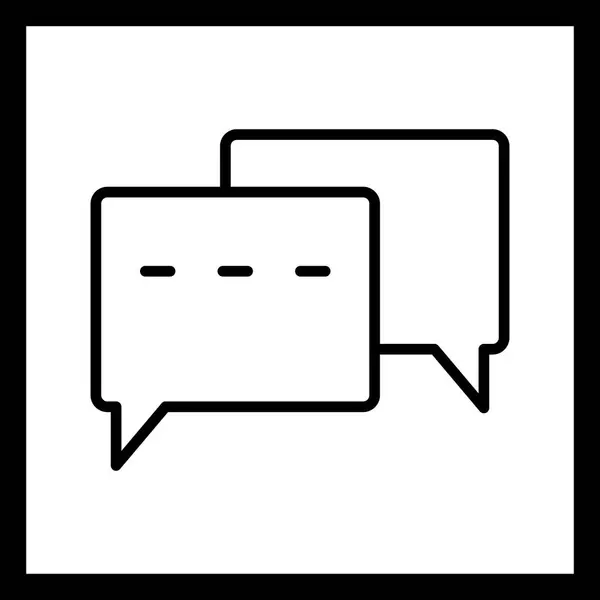 Illustrazione Icona di conversazione — Foto Stock