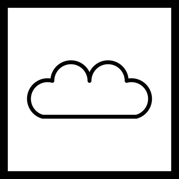 Illustration Wolkensymbol — Stockfoto