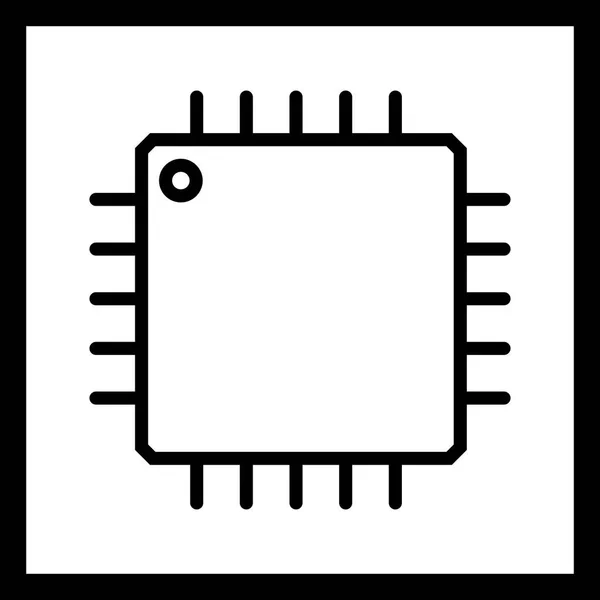 Obrázek – ikona procesoru — Stock fotografie