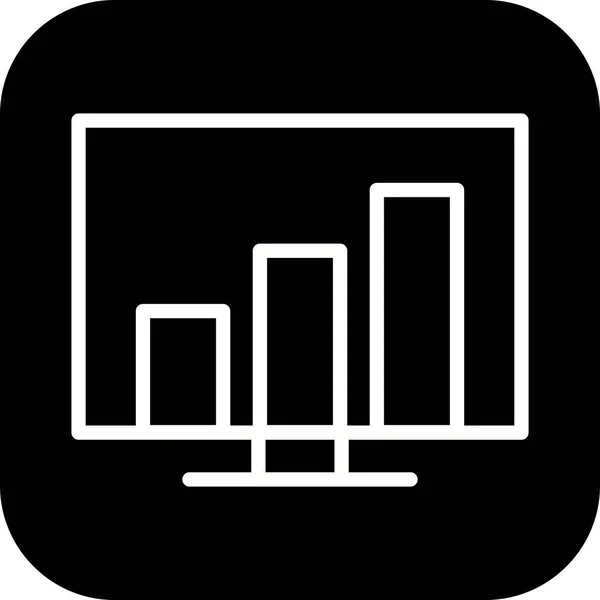 Illustration Stats Icon — Stock Photo, Image