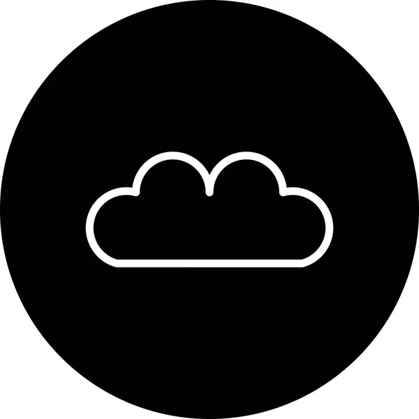 Ikon för illustration moln — Stockfoto