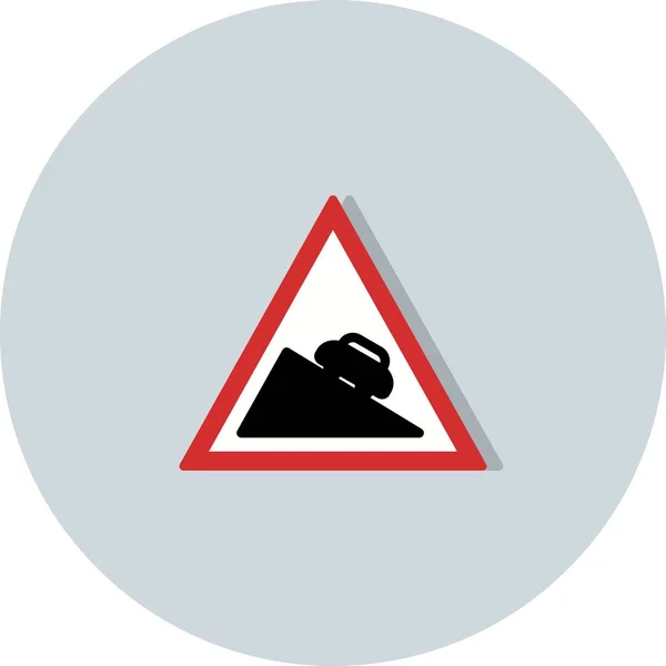 Illustration Dangerous descent Icon — Stock Photo, Image