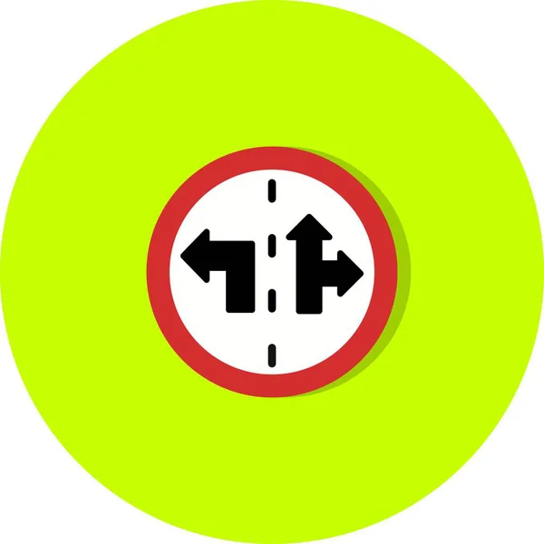 Illustration  Lane control sign Icon — Stock Photo, Image