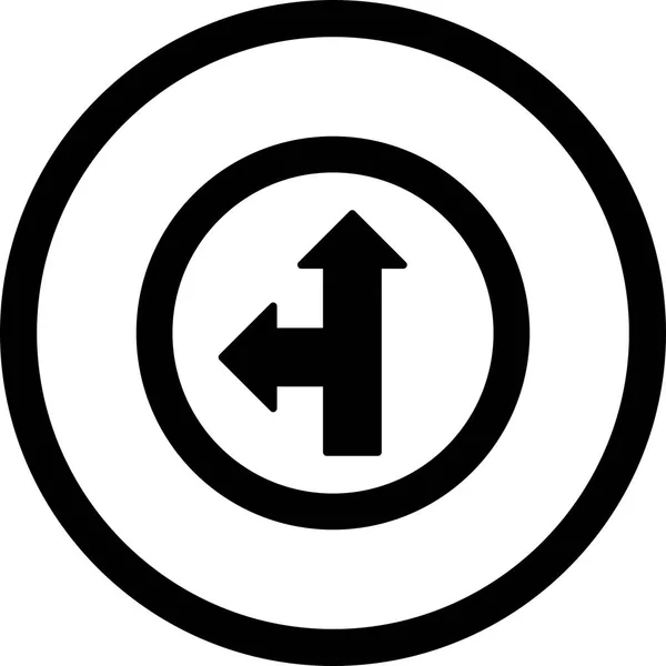 Abbildung geradeaus oder linkes Symbol — Stockfoto