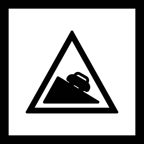 Ilustracja niebezpieczna zejście ikona — Zdjęcie stockowe