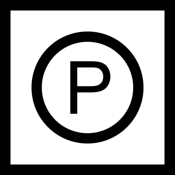 Icono de estacionamiento de ilustración —  Fotos de Stock