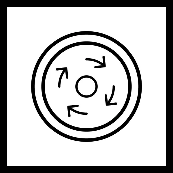 Illustration obligatorisk rondell ikon — Stockfoto