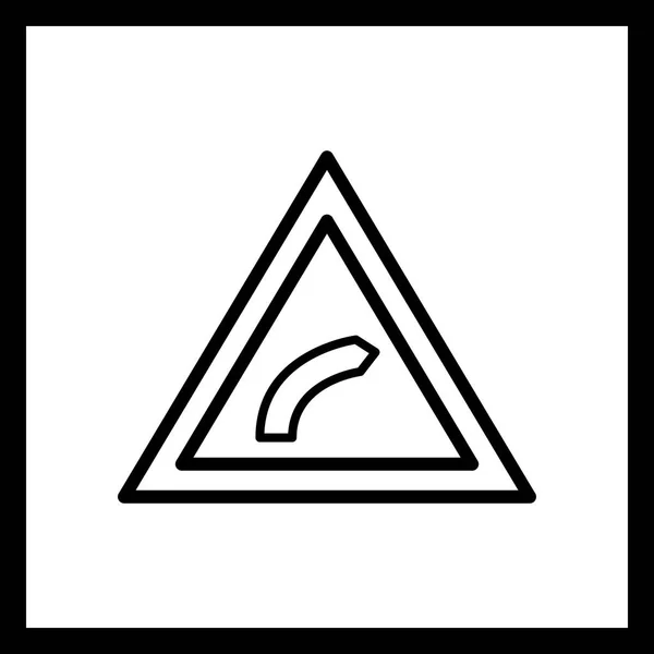 Illustration Right bend Icon — Stock Photo, Image