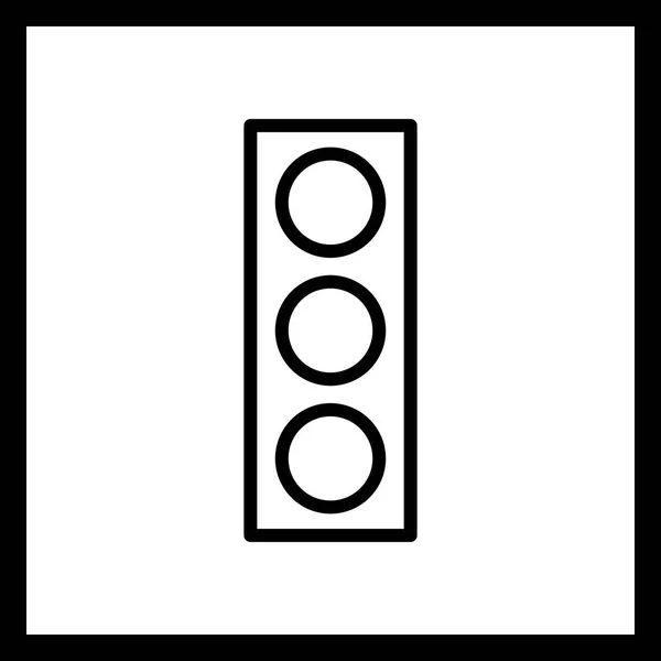 イラスト信号標識アイコン — ストック写真