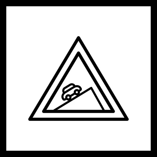 Ilustracja ikona stromej wspinaczki — Zdjęcie stockowe