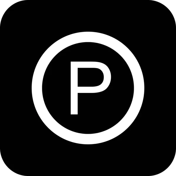 Illusztráció parkoló ikon — Stock Fotó