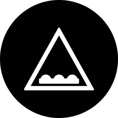 İllüstrasyon Un-even yol Simgesi