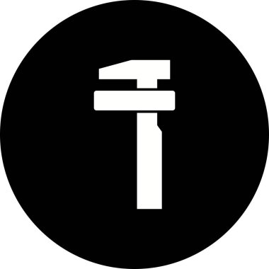 İllüstrasyon Kesme Servisi Yol İşareti Simgesi