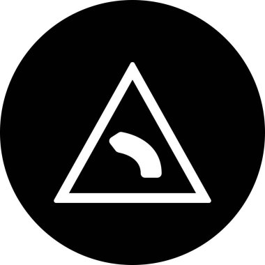 İllüstrasyon Sol büküm Simgesi