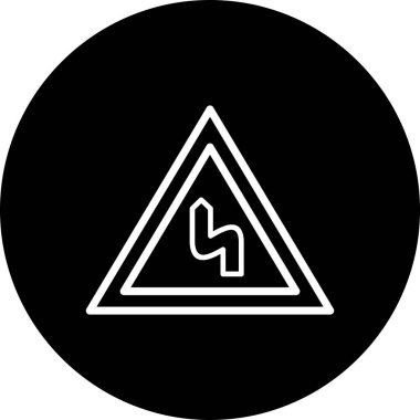 İllüstrasyon Sol Simgeye Çift büküm