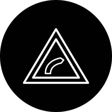 İllüstrasyon Sağ büküm Simgesi