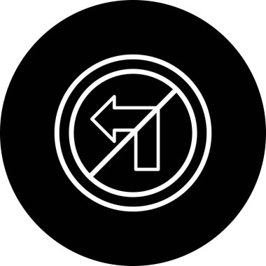 İllüstrasyon Sola dönüş Simgesi Yok