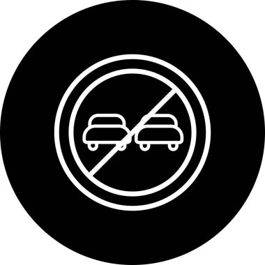 İllüstrasyon Sollama yasak Simge