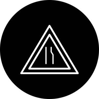 İllüstrasyon Çift Carriageway Ileri Simgesi