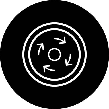 İllüstrasyon Zorunlu kavşak simgesi