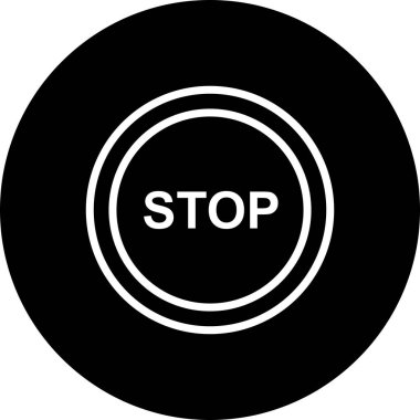 İllüstrasyon Dur Simgesi