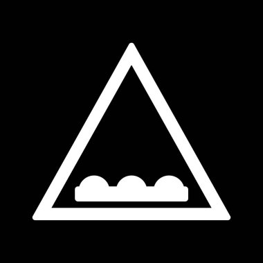 İllüstrasyon Un-even yol Simgesi